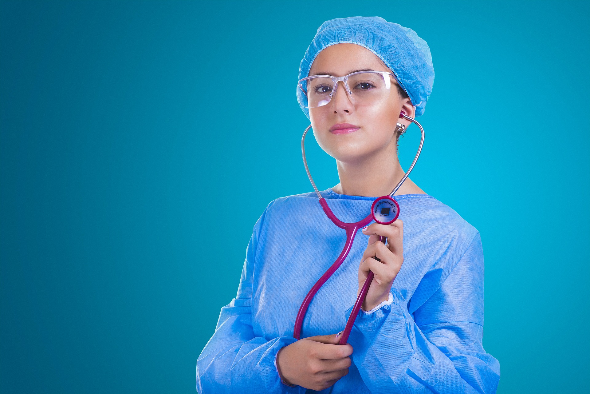 Nurse with a stethoscope