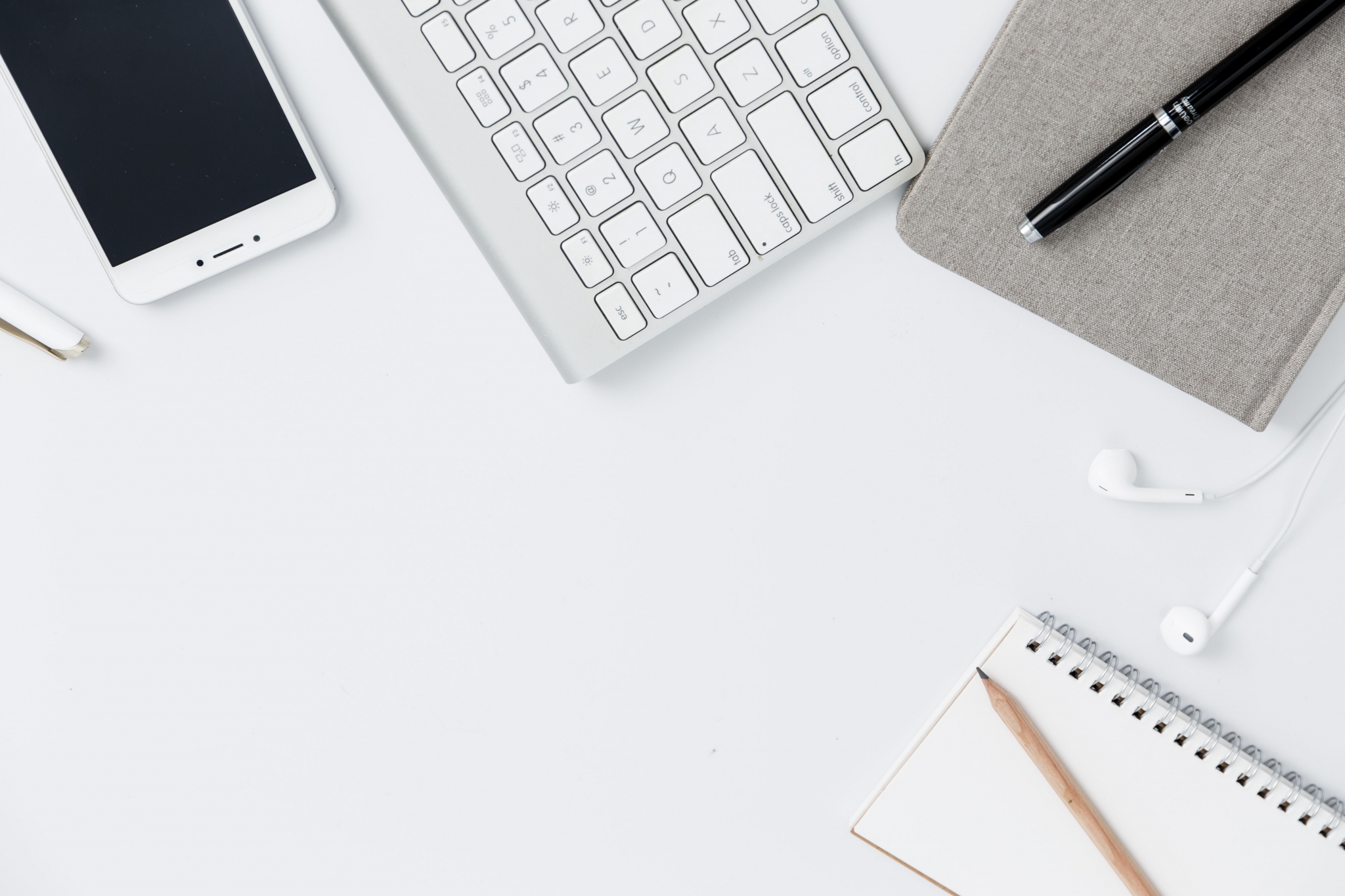 A smart phone and study materials