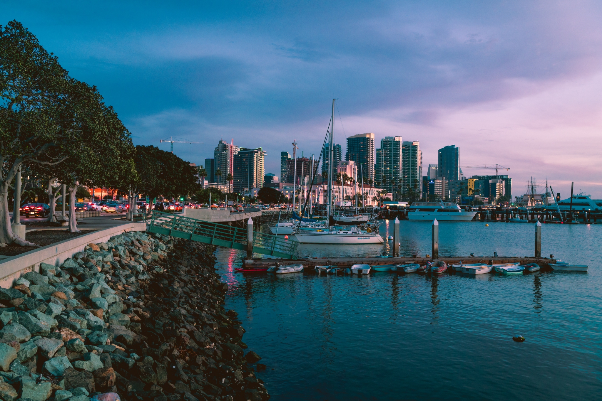 Twilight in San Diego, California