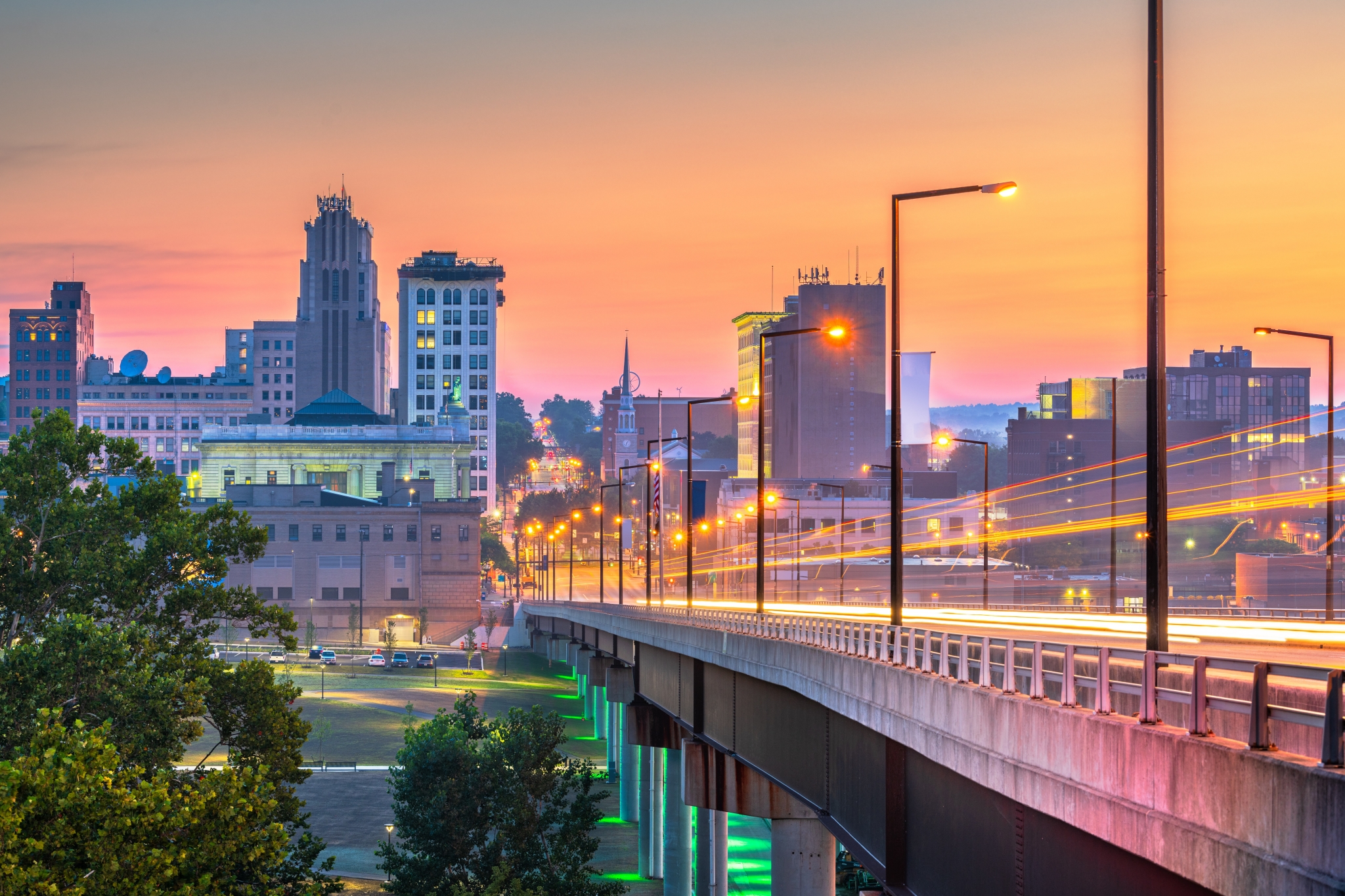 View of a bridge in Youngstown, Ohio
