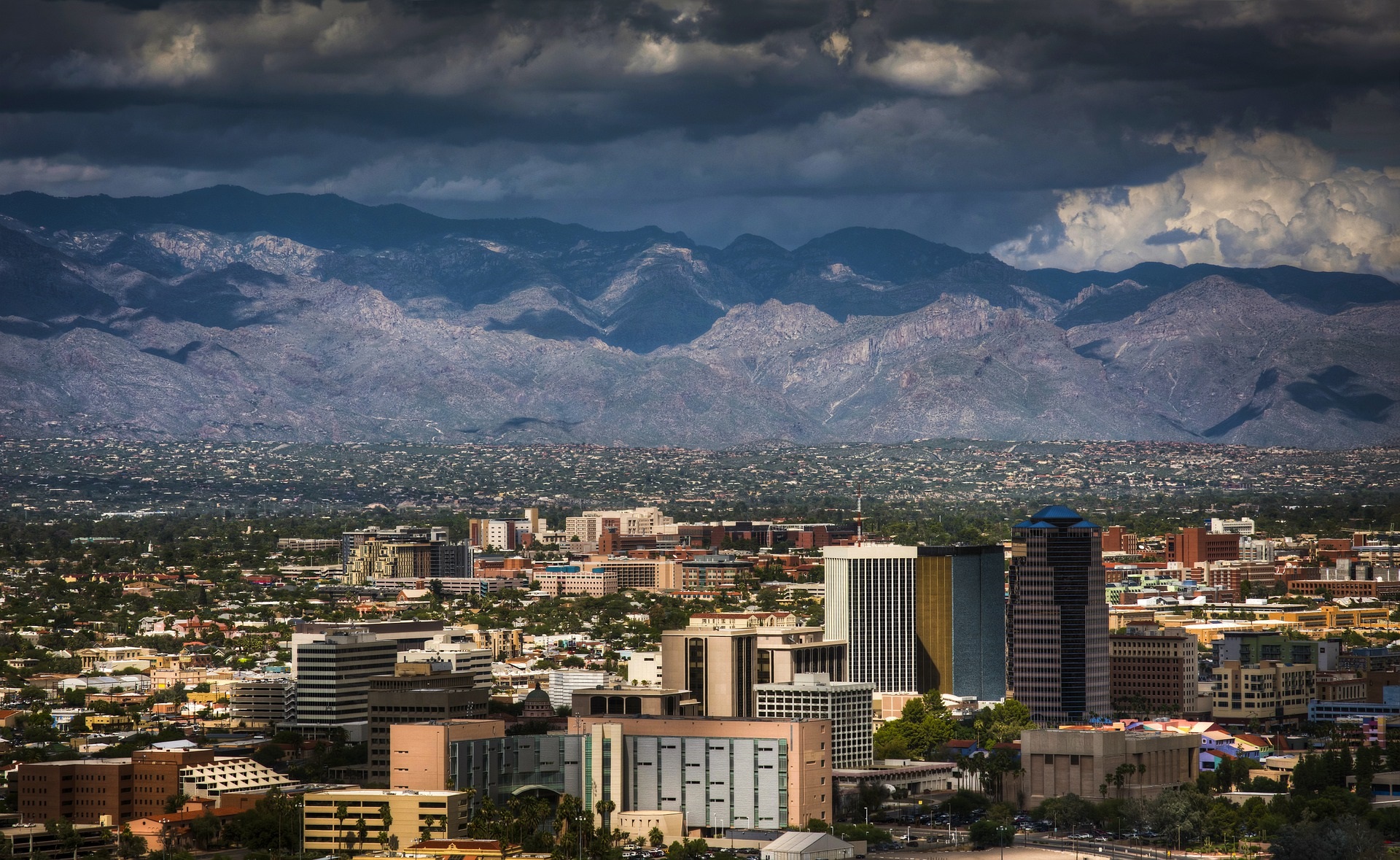Mountain range in Tucson, Arizona