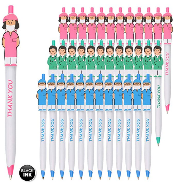 Healthcare worker thank you pens