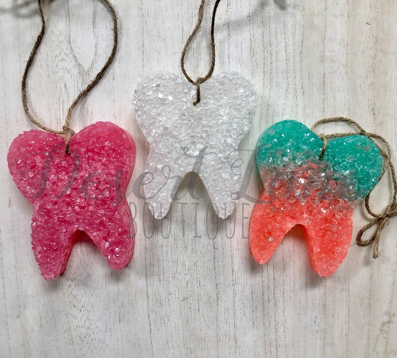 Tooth shaped air freshener