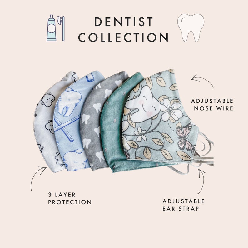 Face mask in dental patterns