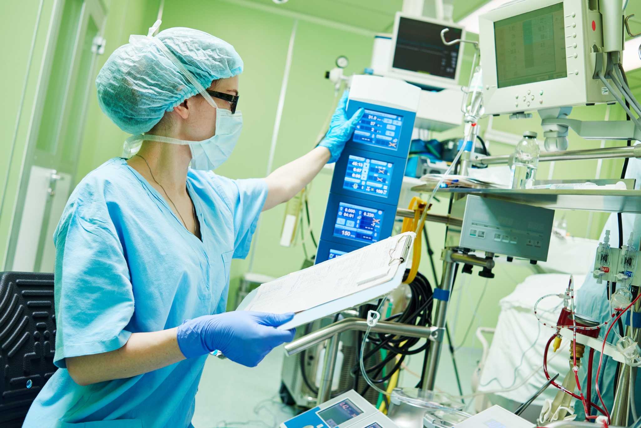Nurse monitoring equipment